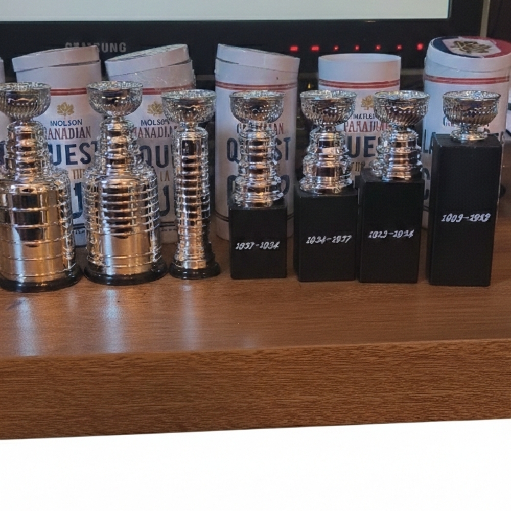 Set of 7 Limited Edition Stanley Cups - Molson Canadian Quest for the Cup